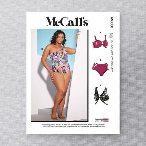 MCCALL'S - 8330 - MISSE'S SWIMSUITS - 20W-28W