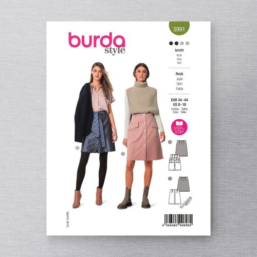 BURDA - 5991 - MISSE'S SKIRT