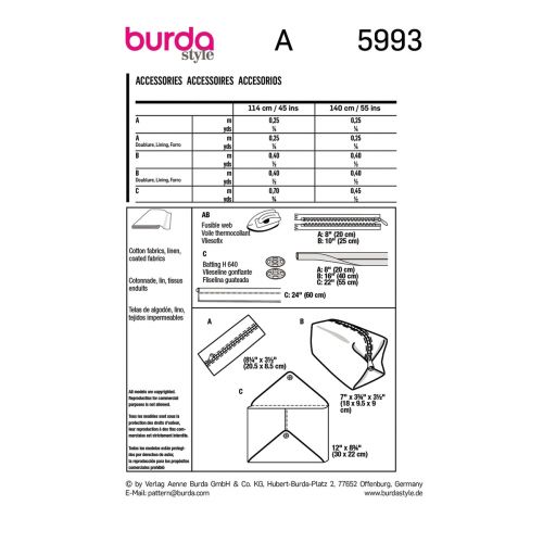 BURDA - 5993 - ACCESSORIES