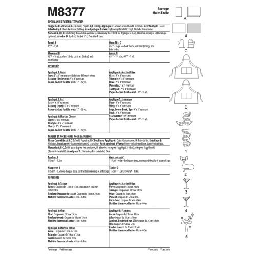 M8377 - APRON AND KITCHEN ACCESSORIES