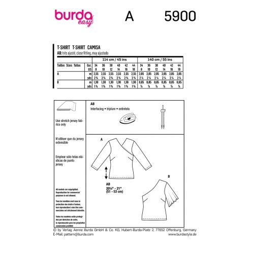 BURDA - 5900 - MISS - T-SHIRT