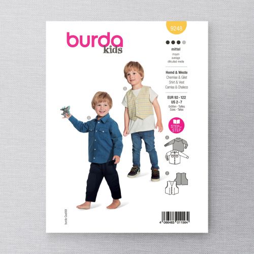 BURDA - 9248 - CHILDREN - SHIRT & VEST