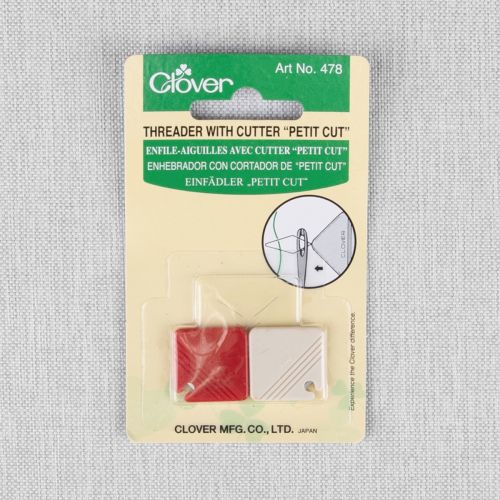 CLOVER NEEDLE THREADER WITH CUTTER - PACK 2