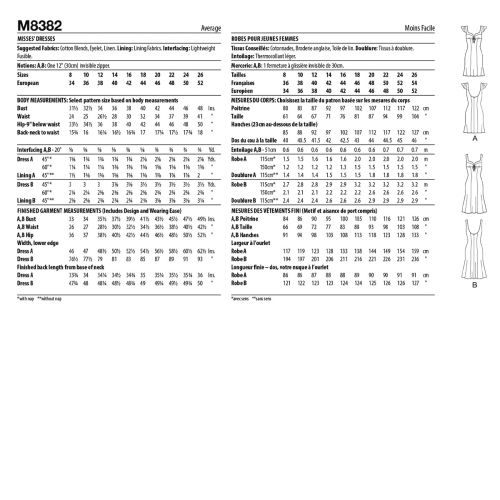 MCCALL'S - M8382 - MISSES' DRESS