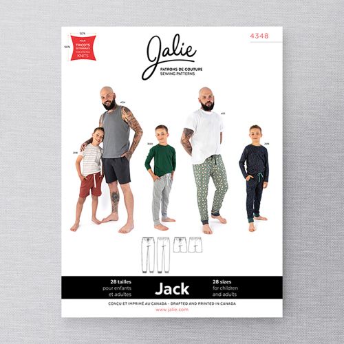 JALIE 4348 - JACK - PULL-ON JERSEY LOUNGE PANTS AND SHORTS