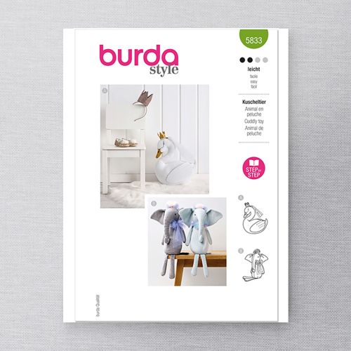 BURDA - 5833 - STUFFED ANIMALS