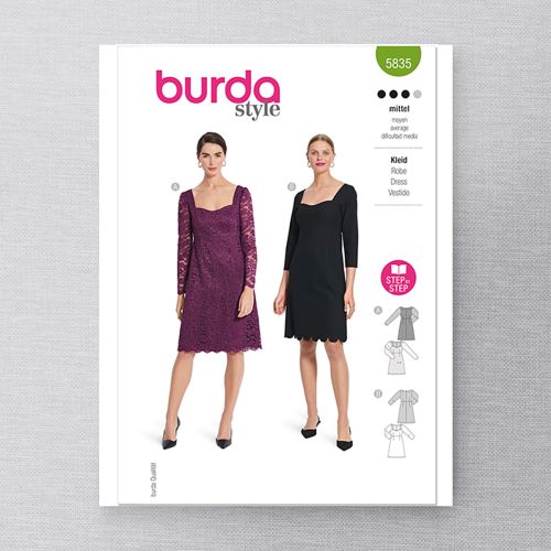 BURDA - 5835 - MISSES' DRESS