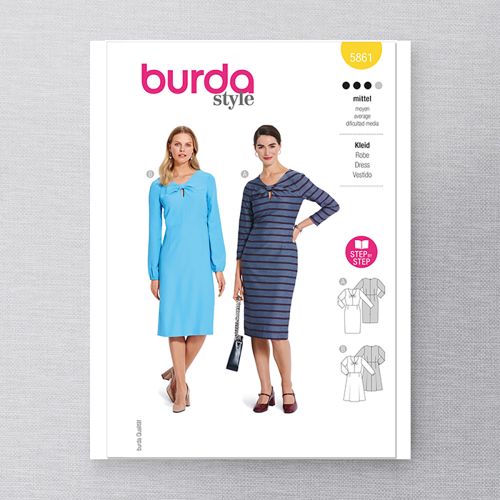 BURDA - 5861 - MISSES' DRESS