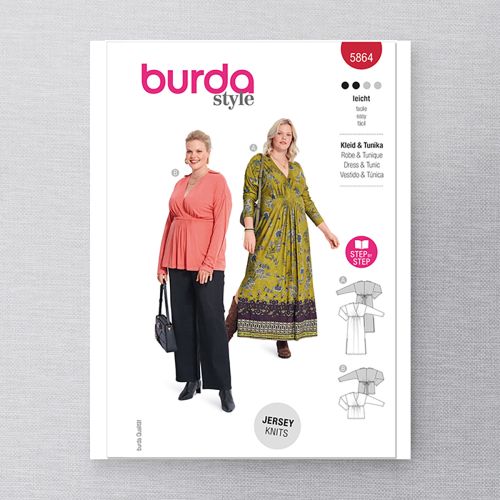 BURDA - 5864 - MISSES' DRESS & TUNIC