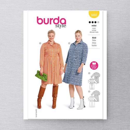BURDA - 5882 - MISSES' DRESS