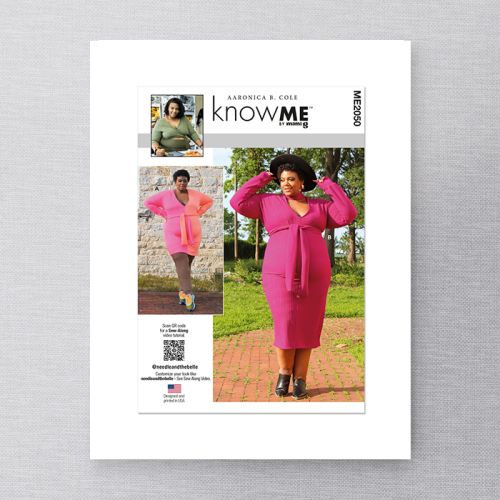 KNOW ME - ME2050 - MISSES' KNIT DRESS IN TWO LENGTHS - 10-18