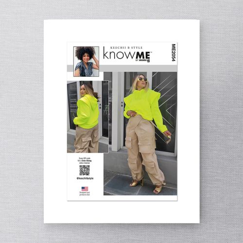 KNOW ME - ME2054 - MISSES' SWEATSHIRT AND CARGO PANTS - 20W-28W