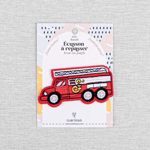 IRON-ON PATCH FIRETRUCK - RED