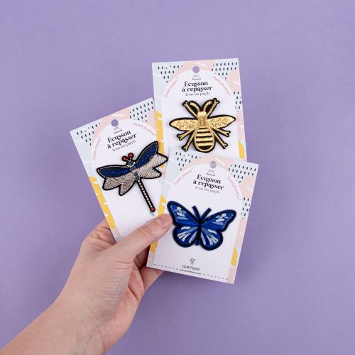 IRON-ON PATCH MORPHO BUTTERFLY - BLUE