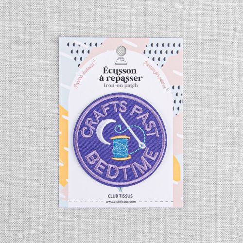 IRON-ON PATCH CRAFTS PAST BEDTIME - PURPLE