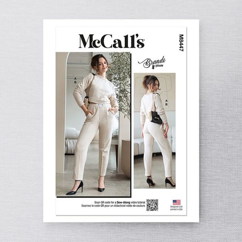 M8447A - MISS - KNIT TOP AND PANTS - XS-XL