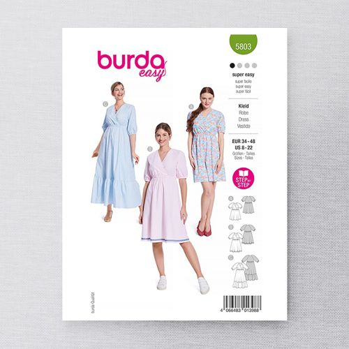 BURDA - 5803 MISSES' DRESS
