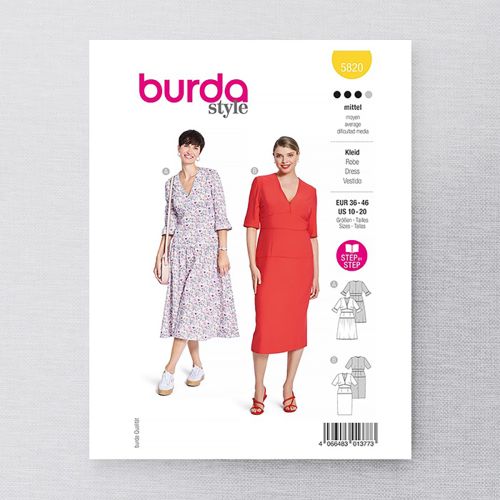 BURDA - 5820 MISSES' DRESS