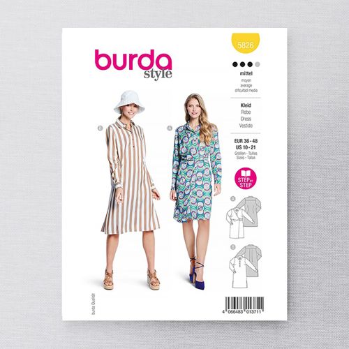 BURDA - 5826 MISSES' DRESS