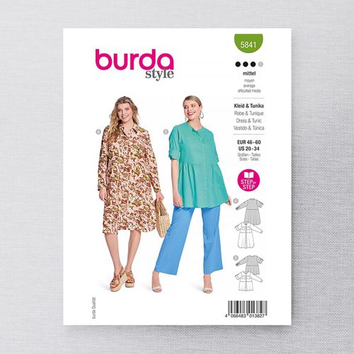 BURDA - 5841 MISSES' DRESS & TUNIC