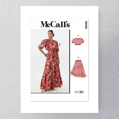  MCCALL'S - M8482 - MISSES' TOPS AND SKIRTS - 4-12