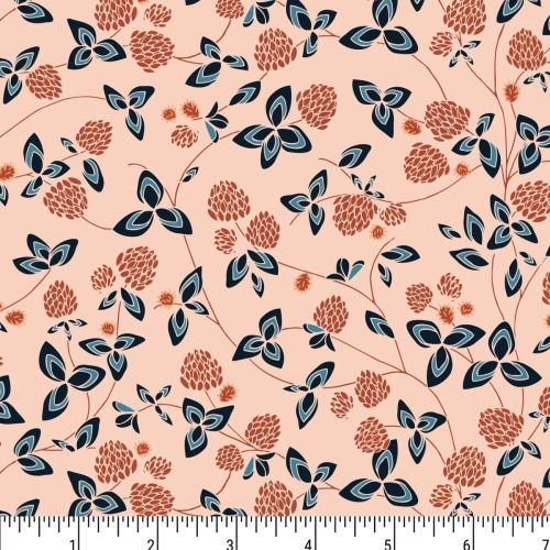 A SUMMER TALE COTTON BY ISOLETTO DESIGN FOR PHOEBE FABRICS - CLOVERFIELD SWING PEACH