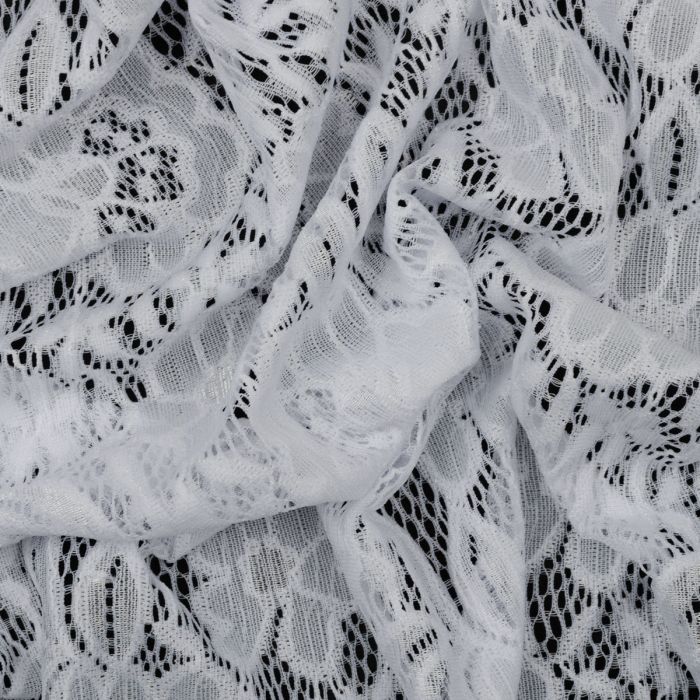 NADELLE STRETCH LACE - WHITE