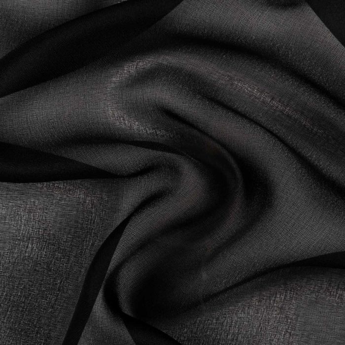 VOILE CHIC SHEER FABRIC - BLACK
